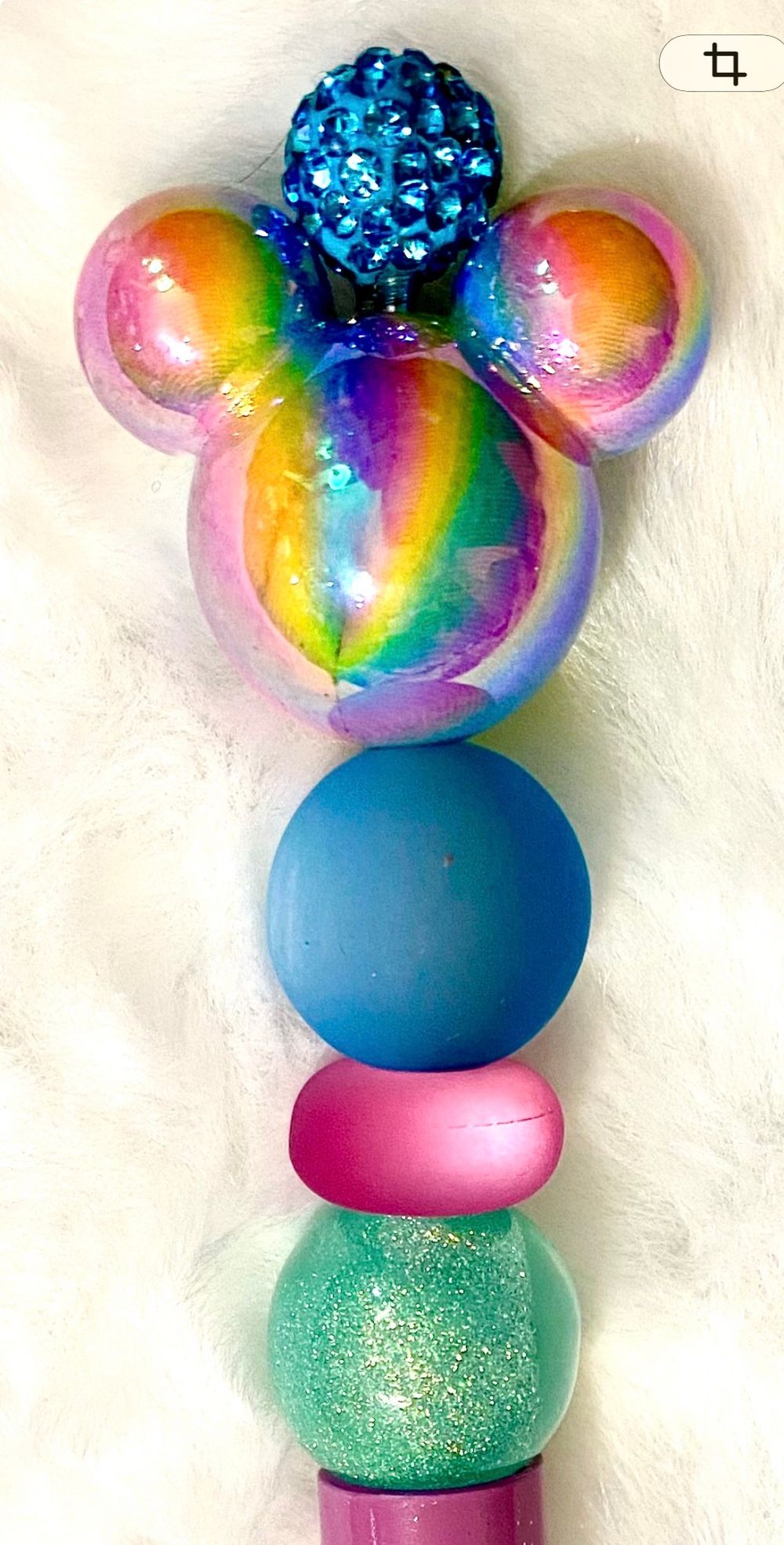 Rainbow Mouse Head Pen